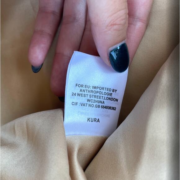 Anthropologie Anderson & Lauth Taupe Plaid Capelet OS - Picture 4 of 11